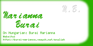 marianna burai business card